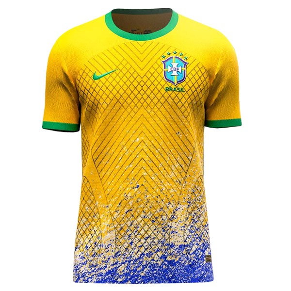 Tailandia Camiseta Brasil Primera Equipo 2022 Amarillo